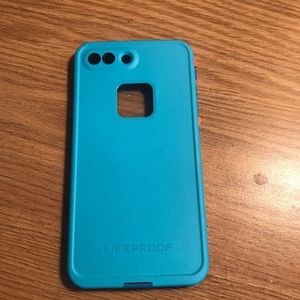 Blue and orange lifeproof case